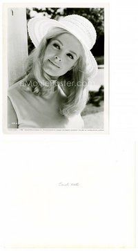 2k177 CAROLE WELLS 8x10 still '64 head & shoulders smiling portrait of the pretty blonde actress!
