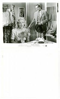 2k254 DIAMOND HORSESHOE 8x10 still '45 Dick Haymes walks in on Betty Grable in her dressing room!