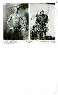 2k289 DUNE 8x9.75 still '84 split image of barechested Sting & Paul Smith in cool costume!