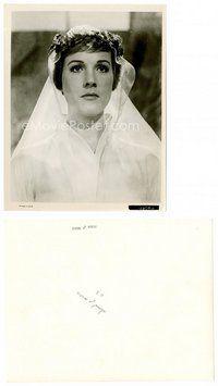 2k447 JULIE ANDREWS 8x10 still '65 close up in bridal gown from The Sound of Music!