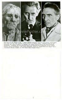 2k589 PETER CUSHING 8x10 still '70s three great images of him from his horror movies!