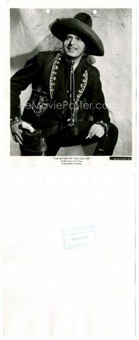 2k634 RETURN OF THE CISCO KID 8x10 still '39 close portrait of Warner Baxter smoking in full costume