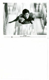2k746 SUPERMAN 8x10 still '78 close up of hero Christopher Reeve flying towards the camera!