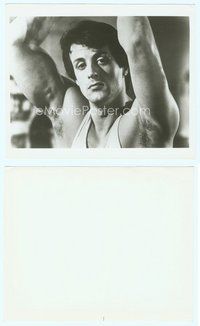 2k752 SYLVESTER STALLONE 8x10 still '70s head & shoulders close up showing off his muscles!