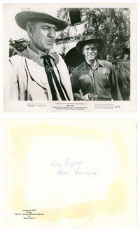 2k798 VERA CRUZ 8x10 still '55 Burt Lancaster grins at aging cowboy Gary Cooper!