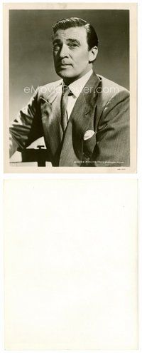 2k817 WALTER PIDGEON 8x10 still '50s great waist-high portrait wearing suit & tie!