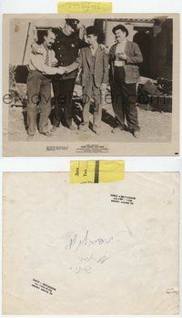 2k827 WHEN COMEDY WAS KING 8x10 still '60 cop with sad Stan Laurel, Oliver Hardy & James Finlayson!