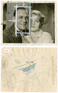 2k828 WHILE THE CITY SLEEPS 8x10 still '28 close up of Lon Chaney holding Anita Page's hands!