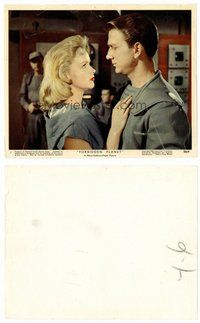 2k011 FORBIDDEN PLANET color 8x10 still #7 '56 romantic c/u of Leslie Nielsen & sexy Anne Francis!