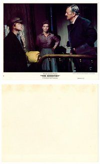2k694 SHOOTIST 8x10 mini LC #4 '76 Lauren Bacall between Ron Howard & John Wayne!