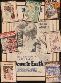2m012 LOT OF 4 LOCAL THEATRE HERALDS '40s Down to Earth, Mother Wore Tights & more!