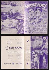 2m346 HOLLYWOOD OR BUST Danish program '60 different images of Dean Martin & Jerry Lewis!