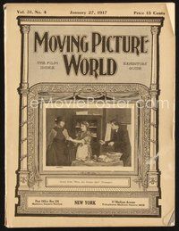 2m064 MOVING PICTURE WORLD exhibitor magazine January 27, 1917 Chaplin, Vampires, Bray cartoons!