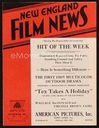 2m085 NEW ENGLAND FILM NEWS exhibitor magazine October 13, 1932 Phantom of Crestwood!