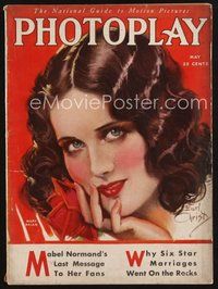 2m088 PHOTOPLAY magazine May 1930 artwork of pretty Mary Brian by Earl Christy!