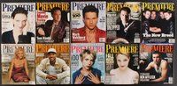 2m056 LOT OF 35 PREMIERE MAGAZINES '96-98 all the top stars of the mid to late 1990s!