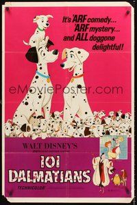 2p635 ONE HUNDRED & ONE DALMATIANS 1sh R69 most classic Walt Disney canine family cartoon!