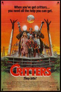 2p168 CRITTERS 1sh '86 the battle began in another galaxy and ends on Earth!