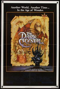 2p173 DARK CRYSTAL 1sh '82 Jim Henson & Frank Oz, Richard Amsel fantasy art!