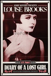 2p192 DIARY OF A LOST GIRL 1sh R82 bad girl Louise Brooks, directed by G.W. Pabst!