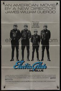 2p209 ELECTRA GLIDE IN BLUE foil 1sh 1973 short cop Robert Blake and Alan Ladd are same height!