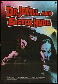 2p197 DR. JEKYLL & SISTER HYDE English 1sh '72 Roy Ward Baker, Hammer horror, Ralph Bates!