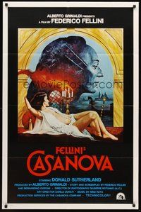 2p232 FELLINI'S CASANOVA int'l 1sh '77 Il Casanova di Federico Fellini, sexy Tina Aumont!