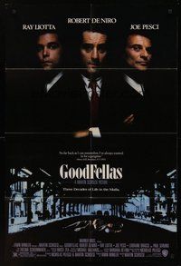 2p294 GOODFELLAS 1sh '90 Robert De Niro, Joe Pesci, Ray Liotta, Martin Scorsese classic!