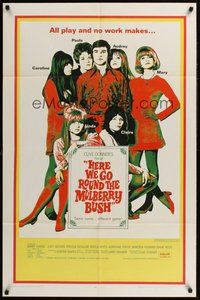 2p343 HERE WE GO ROUND THE MULBERRY BUSH 1sh '68 Judy Geeson, Barry Evans, Angela Scoular!