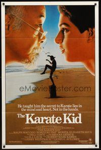 2p418 KARATE KID 1sh '84 Pat Morita, Ralph Macchio, teen martial arts classic!