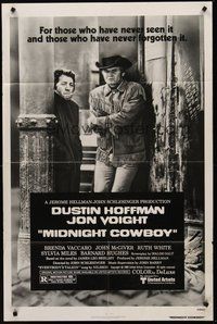 2p531 MIDNIGHT COWBOY 1sh R80 Dustin Hoffman, Jon Voight, John Schlesinger classic!