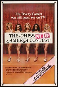 2p541 MISS NUDE AMERICA 1sh R80 nude beauty pageant documentary, Miss Nude America Contest