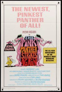2p663 PINK PANTHER STRIKES AGAIN style A 1sh '76 Peter Sellers is Inspector Jacques Clouseau!