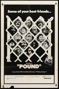 2p685 POUND 1sh '70 Robert Downey's really bizarre black comedy with people as dogs!
