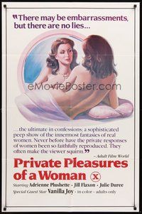 2p698 PRIVATE PLEASURES OF A WOMAN 1sh '83 a peep show of the innermost fantasies of real women!