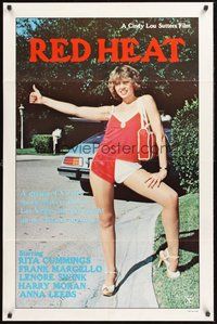 2p728 RED HEAT 1sh '81 sexy hitchhiker Rita Cummings gets caught up in a bizarre mystery!