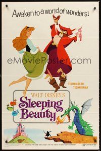 2p811 SLEEPING BEAUTY style B 1sh R70 Walt Disney cartoon fairy tale fantasy classic!