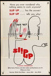 2p814 SLIP UP half subway 1975 Roberta Findlay directed, Darby Lloyd Rains, Ben Patitucci artwork!