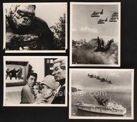 2r285 KING KONG ESCAPES 5 set 2 8x10 stills '68 Ishiro Honda, helicopters carry giant ape to ship!