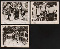 2r459 NIOK 3 8x10 stills '57 cute images of native kids & baby pachyderm, L'elephant!