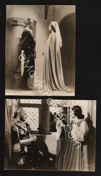 2r523 ROMEO & JULIET 2 7.25x9.25 stills '36 Norma Shearer, Leslie Howard, William Shakespeare!