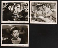 2r462 SLEEPING CITY 3 8x10 stills '50 great images of Richard Conte & sexy Coleen Gray!