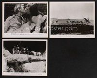 2r467 VALLEY OF GWANGI 3 CanUS 8x10 stills '69 Harryhausen, Gila Golan, cowboys capture dinosaur!