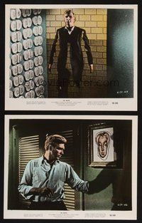 2r967 4D MAN 2 color 8x10 stills '59 Robert Lansing walks through walls of solid steel and stone!