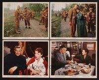 2r890 BETRAYED 4 color 8x10 stills '54 Clark Gable & sexy brunette Lana Turner!