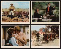2r684 CUSTER OF THE WEST 8 color 8x10 stills '68 Robert Shaw at the Battle of Little Big Horn!