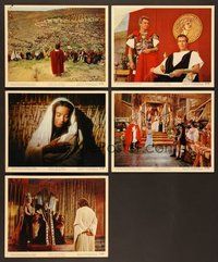 2r864 KING OF KINGS 5 color Eng/US 8x10 stills '61 Nicholas Ray Biblical epic, Siobhan McKenna!