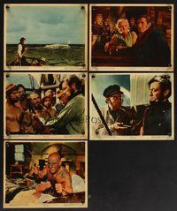 2r866 MOBY DICK 5 color 8x10 stills '56 John Huston, Gregory Peck vs, the giant whale!