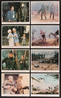 2r679 CROSS OF IRON 8 color English FOH LCs '77 Sam Peckinpah, James Coburn as Nazi soldier!