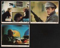 2r929 3 DAYS OF THE CONDOR 3 8x10 mini LCs '75 John Houseman, agent Robert Redford & Faye Dunaway!